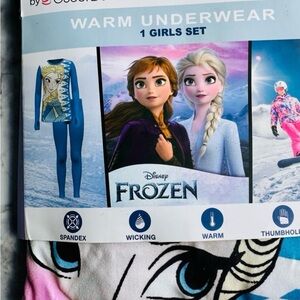 Disney Frozen Girls Warm Underwear Set CUDDL DUDS